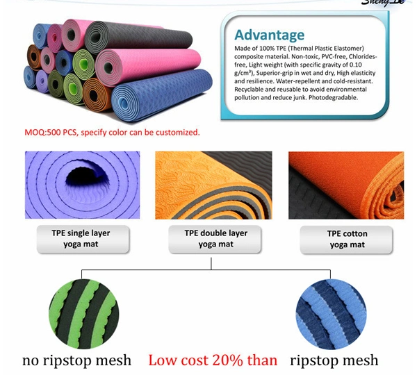 Comfortable Eco-Friendly Hot Sale 100% TPE Yoga Mat