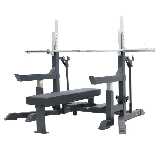 Power rack regolabile con panca sportiva per sollevamento pesi, allenamento della forza, attrezzature da palestra