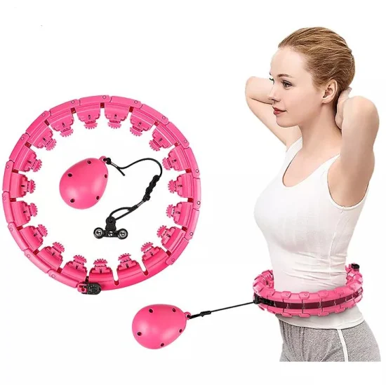 Hula Hoop Smart con peso infinito, 24 sezioni, antigoccia, con contatore per fitness dimagrante