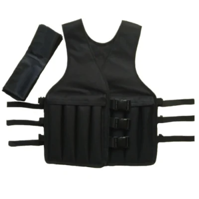 Gilet per pesi regolabile riempito di sabbia per il fitness Gilet per pesi Gilet per allenamento per la forza Caricamento di pesi Abbigliamento per sabbia Accessori per allenamento per la forza Wyz20588