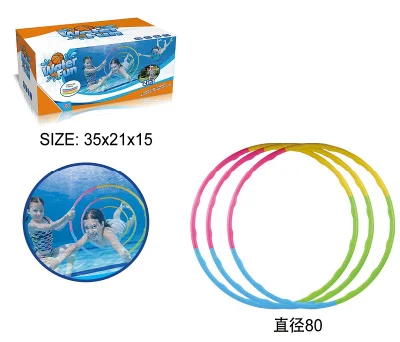 Anello per immersione in acqua staccabile e Hula Hoop per bambini, giocattoli sportivi 2 in 1, giocattoli da esterno per bambini