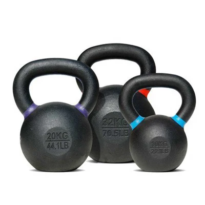 Manubri kettlebell verniciati a polvere di alta qualità per Crossfit